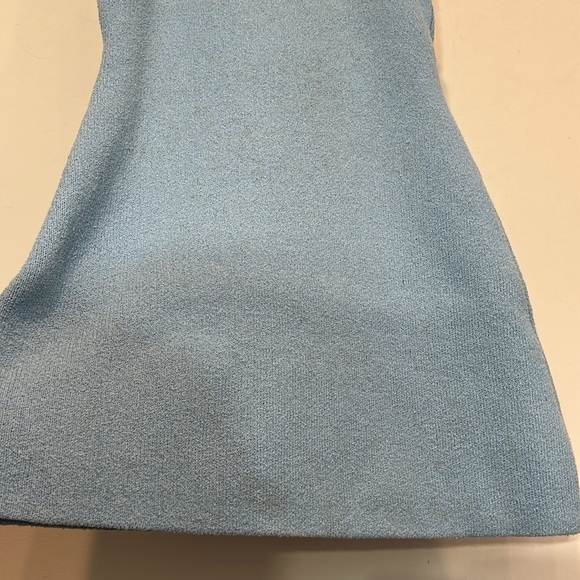 Endless rose powder Blue Sleeveless Dress with gold chain Trim medium - Picture 6 of 8